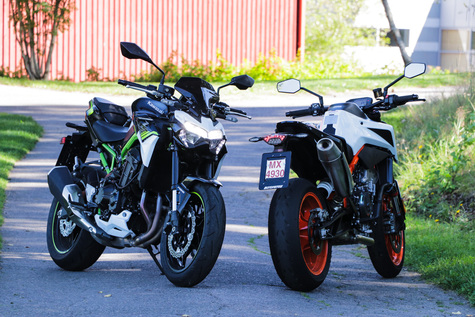 Keskiluokan nakuvertailu – Kawasaki Z900 & KTM 890 Duke R