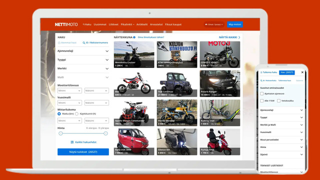 Uutta Nettimotossa: helppoutta hakuun ja turvaa kaupankäyntiin